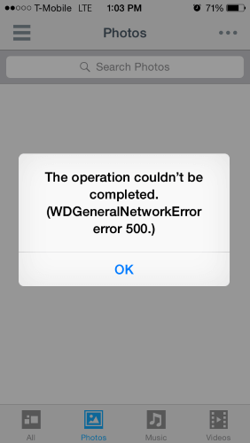 mobile error messages developer